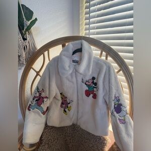 Faux fur Disneyland jacket